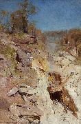 Arthur streeton Fire s On oil painting reproduction